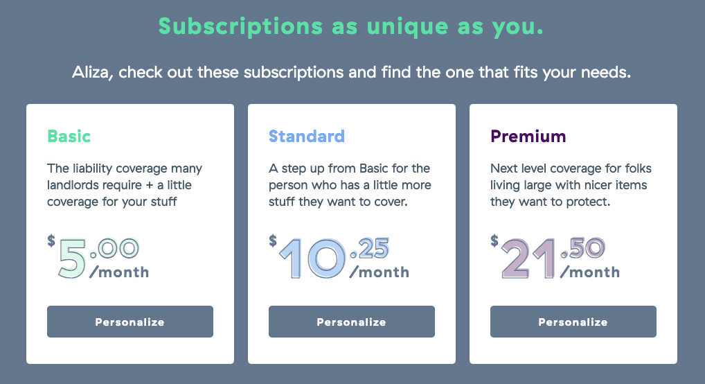 Toggle Renters Insurance
